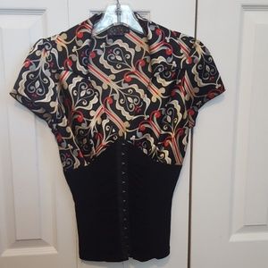 Satin corset style top size medium
